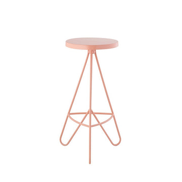 Trinity 30" Modern Industiral Iron Tripod Backless Bar Stool - JONATHAN Y